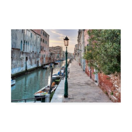 Alan Blaustein 'Venetian Passeggiata' Canvas Art,22x32